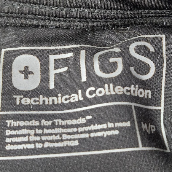 FIGS Women Scrub Pants M/P Black High Waisted Zamora Jogger PO#1557 - Picture 6 of 16